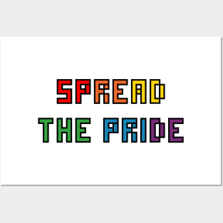 LGBTQ+ Spread The Pride - Pride Month Rainbow Posters and Art